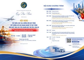 MỜI THAM DỰ HỘI NGHỊ NÂNG CAO NĂNG LỰC CHO DOANH NGHIỆP TRONG VIỆC ÁP DỤNG CÁC TIÊU CHUẨN ĐẶC THÙ CỦA I-XRA-EN